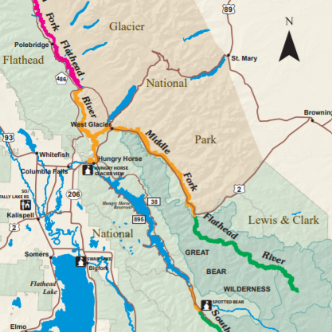 River Maps Three Forks Of The Flathead 
